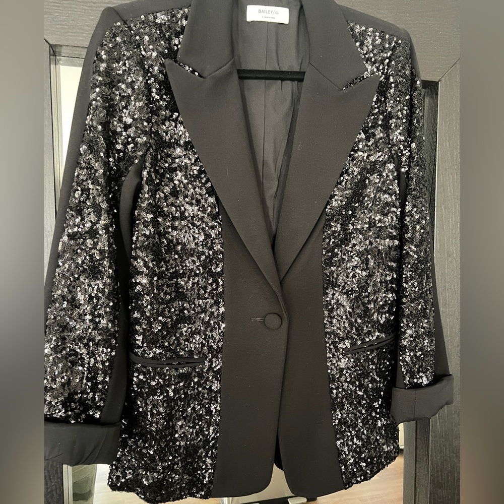Bailey 44 Black Sequin Blazer